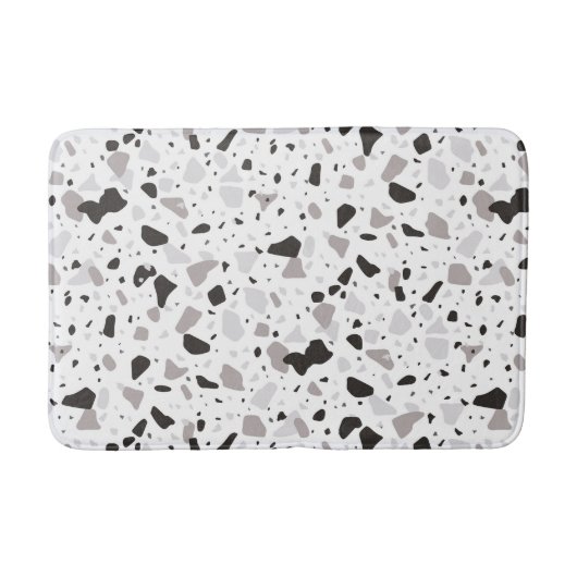 Monochromatische Terrazzo Patroon Badmat (Voorkant)