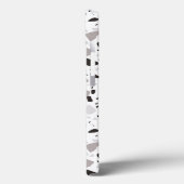 Monochromatische Terrazzo Patroon Case-Mate iPhone Case (Achterkant / Links)