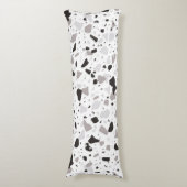Monochromatische Terrazzo Patroon Lichaamskussen (Voorkant Verticaal)