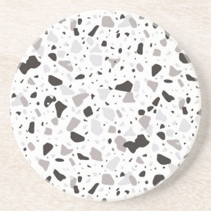 Monochromatische Terrazzo Patroon Zandsteen Onderzetter