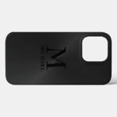 Monochromatische zwarte achtergrond Case-Mate iPhone case (Achterkant (horizontaal))