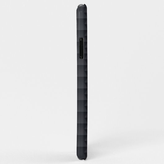 Monochromatische zwarte en donkergrijze geometrisc Case-Mate iPhone case (Achterkant/rechts)