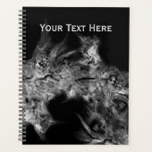 Monochrome Abstracte Rook Moderne Kunst Planner (Voorkant)