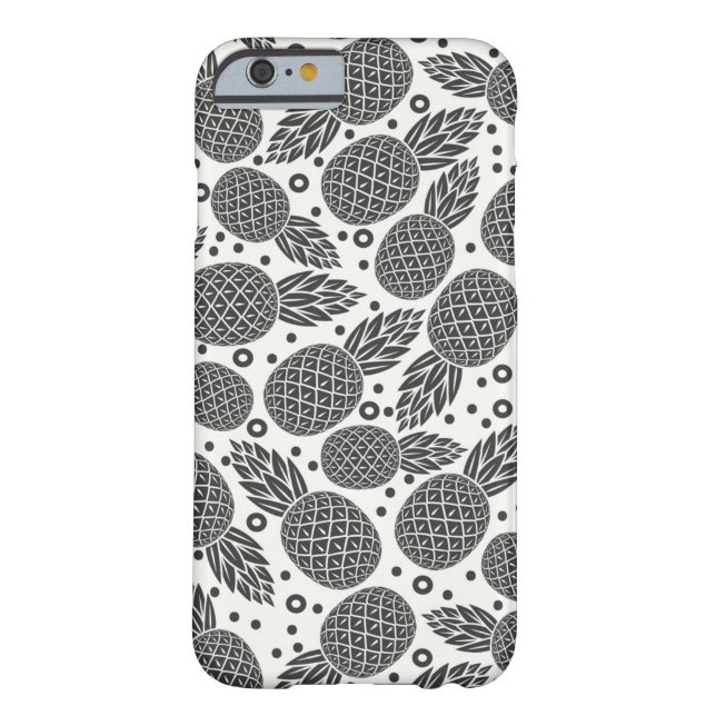 Monochrome anananassen Case-Mate iPhone case (Achterkant)