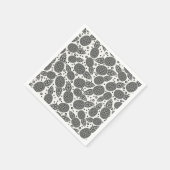 Monochrome anananassen servet (Hoek)