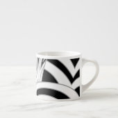 Monochrome art Deco Design. Espresso Kop (Rechts)