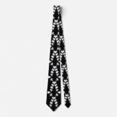 Monochrome Art Grunge Design Statement Stropdas (Voorkant)