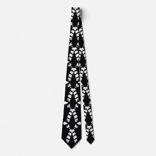 Monochrome Art Grunge Design Statement Stropdas (Voorkant)