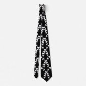 Monochrome Art Grunge Design Statement Stropdas (Achterkant)