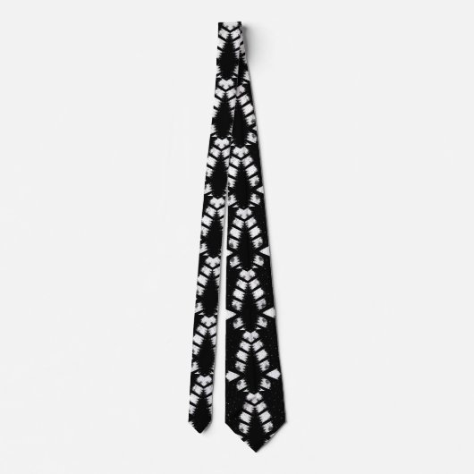 Monochrome Art Grunge Design Statement Stropdas (Achterkant)