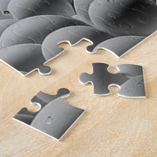 Monochrome belletjes moeilijk, 1014 stuks puzzel legpuzzel (Zijkant)