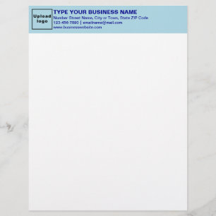 Monochrome blauwe kop van Business Letterhead Briefhoofd
