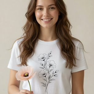 Monochrome Bloem T-shirt