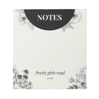 Monochrome bloemlezing leesnotities pagina notitieblok