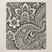 Monochrome Bloemrijke Paisley Elegantie