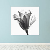 Monochrome botanical fine art photograph canvas afdruk (Insitu (Houten vloer))