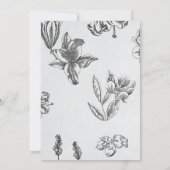 Monochrome Botanische Trouwtafel Nummers (Achterkant)
