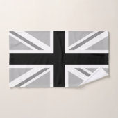 Monochrome britannique de drapeau des syndicats (Serviette à main)