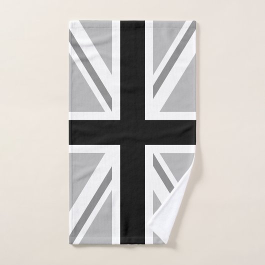 Monochrome britannique de drapeau des syndicats (Serviette à main)