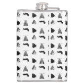 Monochrome Butterfly Heupfles (Achterkant)