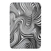 monochrome caleidoscoop badmat (Voorkant Verticaal)