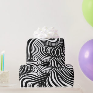 monochrome caleidoscoop cadeaupapier