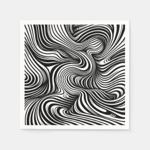 monochrome caleidoscoop servet