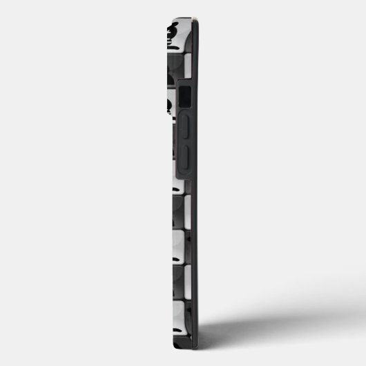 Monochrome Chess Pattern Case-Mate iPhone Case (Achterkant / Links)