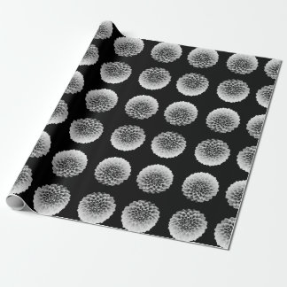 Monochrome Dahlia Cadeaupapier