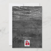 Monochrome Éclairer ! Carte de Noël (Dos)