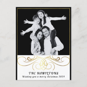 Monochrome Elegance Zwart-wit Briefkaart