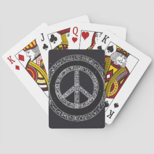 Monochrome Elegantie: Zwart & Wit Klassiek Spelen Pokerkaarten