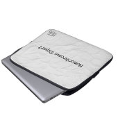 Monochrome Expert Elektronicatas Laptop Sleeve (Voorkant onderkant)