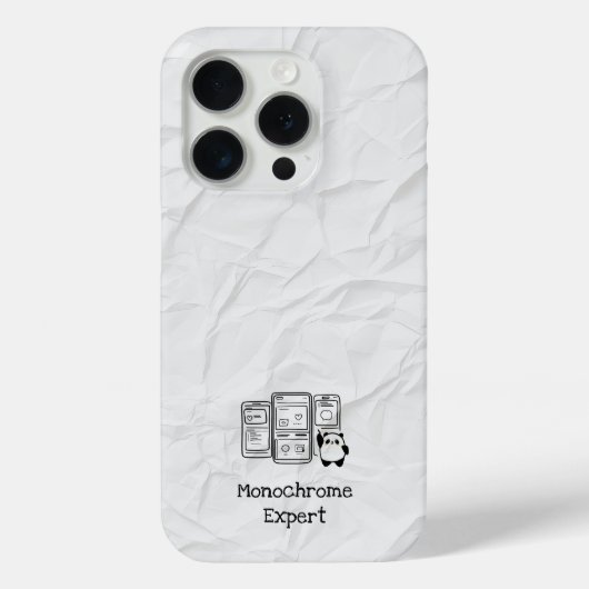 Monochrome Expert iPhone Case (Achterkant)