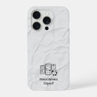 Monochrome Expert iPhone Case 15 Pro Hoesje