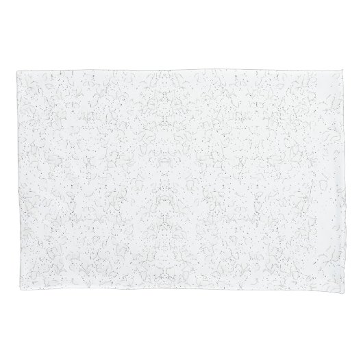 Monochrome Floral Pattern – Elegant Seamless Art Kussensloop (Voorkant)