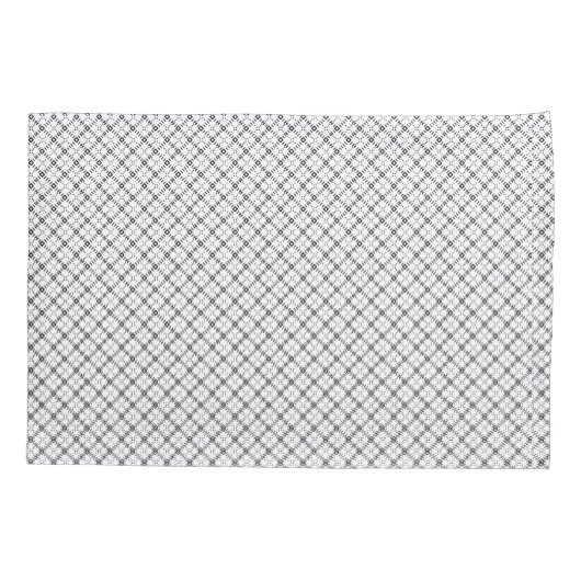 Monochrome Geometric Texture|Seamless Diamond Look Kussensloop (Achterkant)