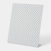 Monochrome Geometric Texture|Seamless Diamond Look Reclamebord Met Voetstuk (Voorkant)