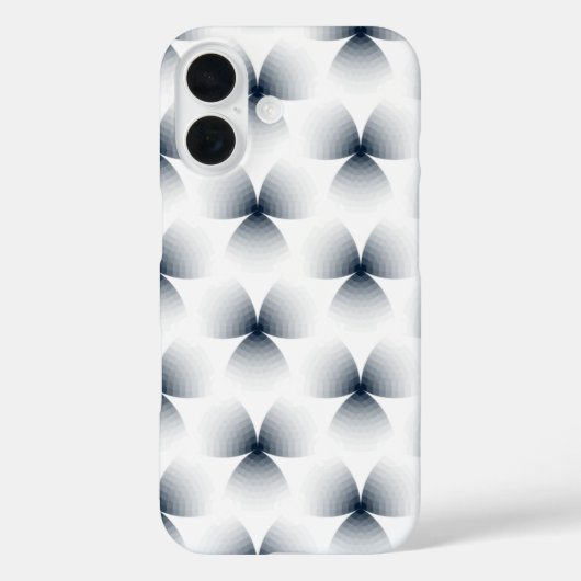 Monochrome geometrische illusiegradiënt Case-Mate iPhone case (Achterkant)