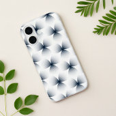 Monochrome geometrische illusiegradiënt Case-Mate iPhone case