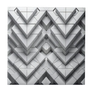Monochrome Geometrische Keramische Tegels Tegeltje