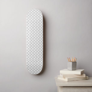 Monochrome Geometrische Textuur Naadloze Diamant L Skateboard