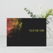 monochrome golfslagkunst kaart (Staand voorkant)