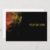 monochrome golfslagkunst kaart (Voorkant / Achterkant)