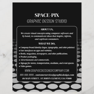 Monochrome grafische vormgeving, grafische vormgev flyer