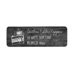 Monochrome grijs handschrift met handschrift van h etiket