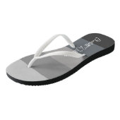 MONOCHROME GRIJZE KLEUR STREEP LIJN PATROON NAAM TEENSLIPPERS (Schuin)