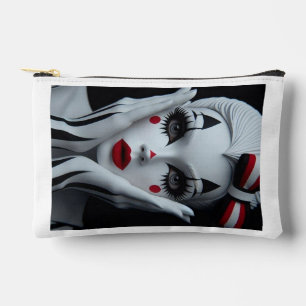 Monochrome Harlequin make-uptas – vet en elegant Etui