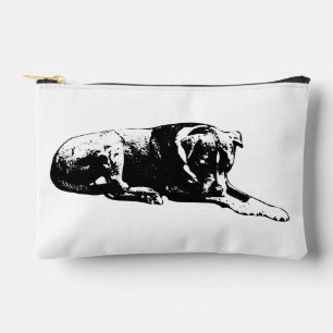 Monochrome Hond Ritssluiting Zakje Etui