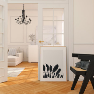 Monochrome Japanse Scandinavische eenvoudige print